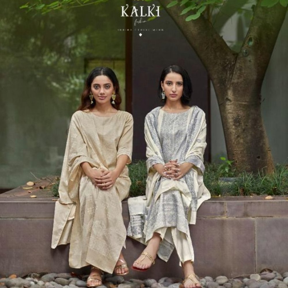 KALKI SILVER WHOLESALE PREMIUM JACQUARD SALWAR